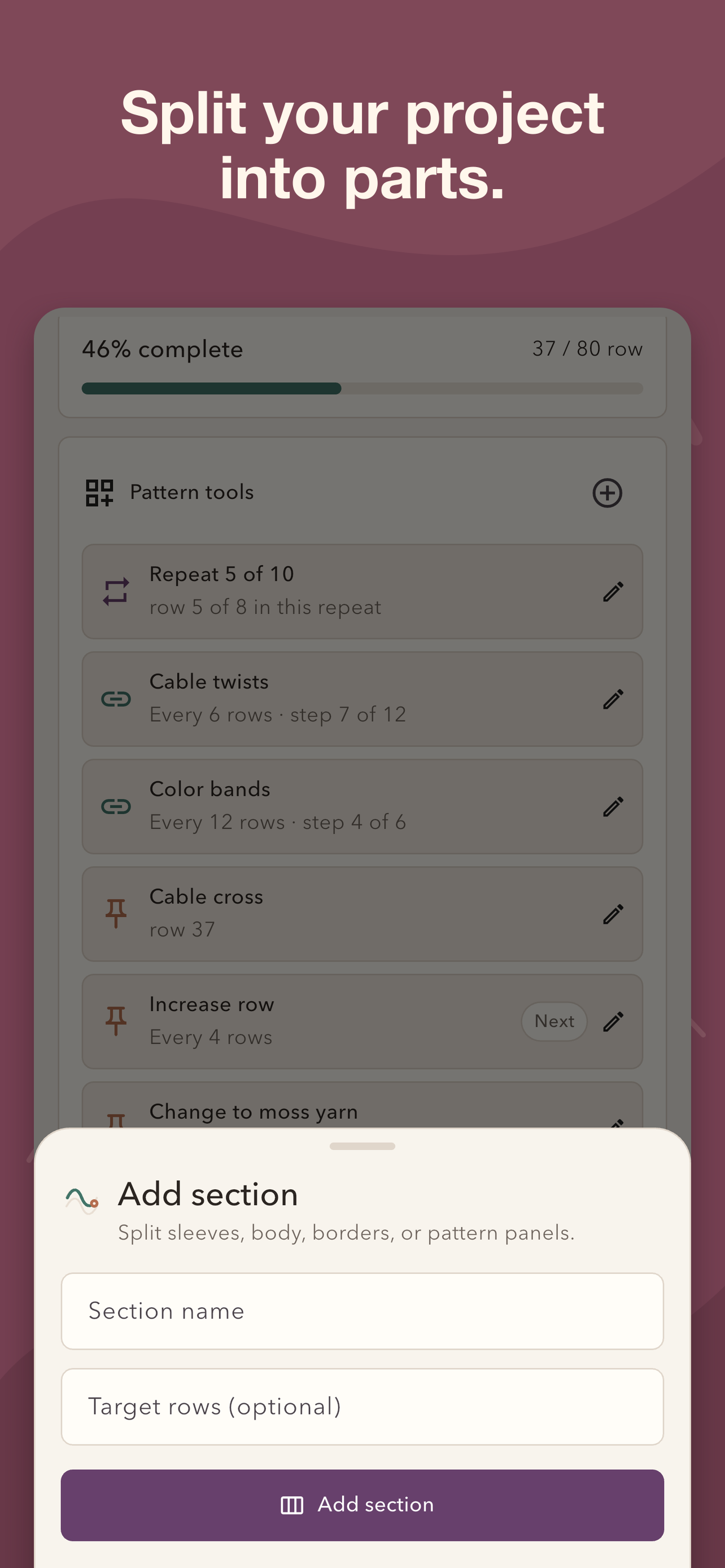 Stitchline: Row Counter