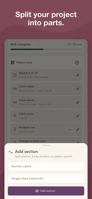 Stitchline: Row Counter screenshot 3