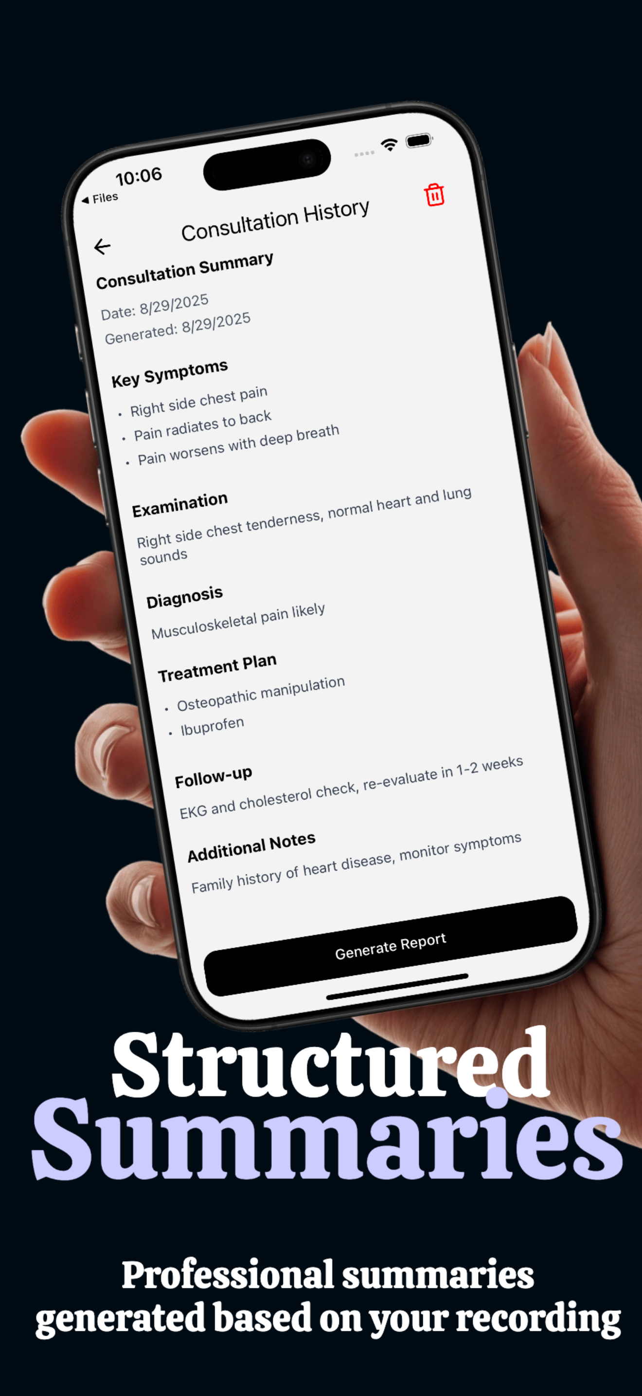 MedTalk: Transcribe Consults