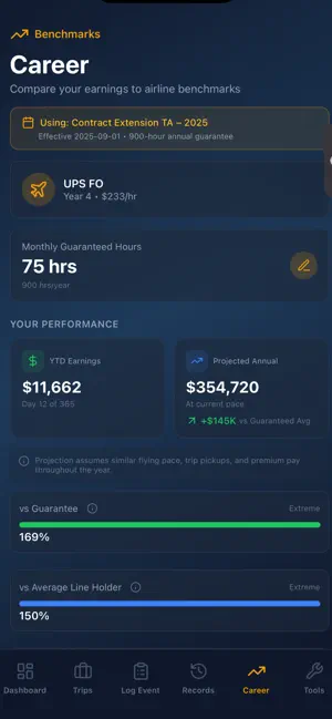 PilotPay Tracker screenshot 2