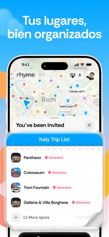 Rhyme - Planificador de viajes screenshot 2 of 6