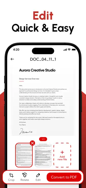PDF Editor Converter & Scanner screenshot 4