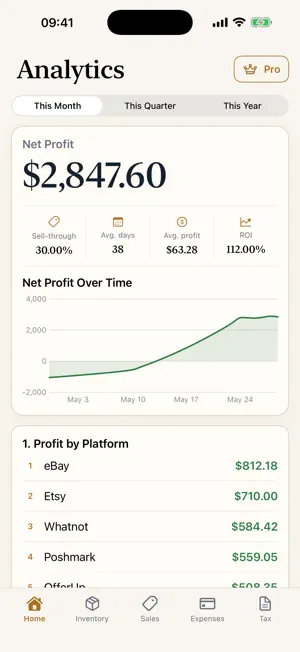 FlipMargin: Resale Tracker screenshot 2
