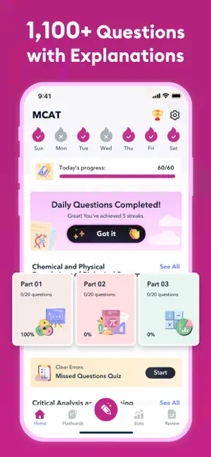 MCAT Study & Flashcards 2026 screenshot 2