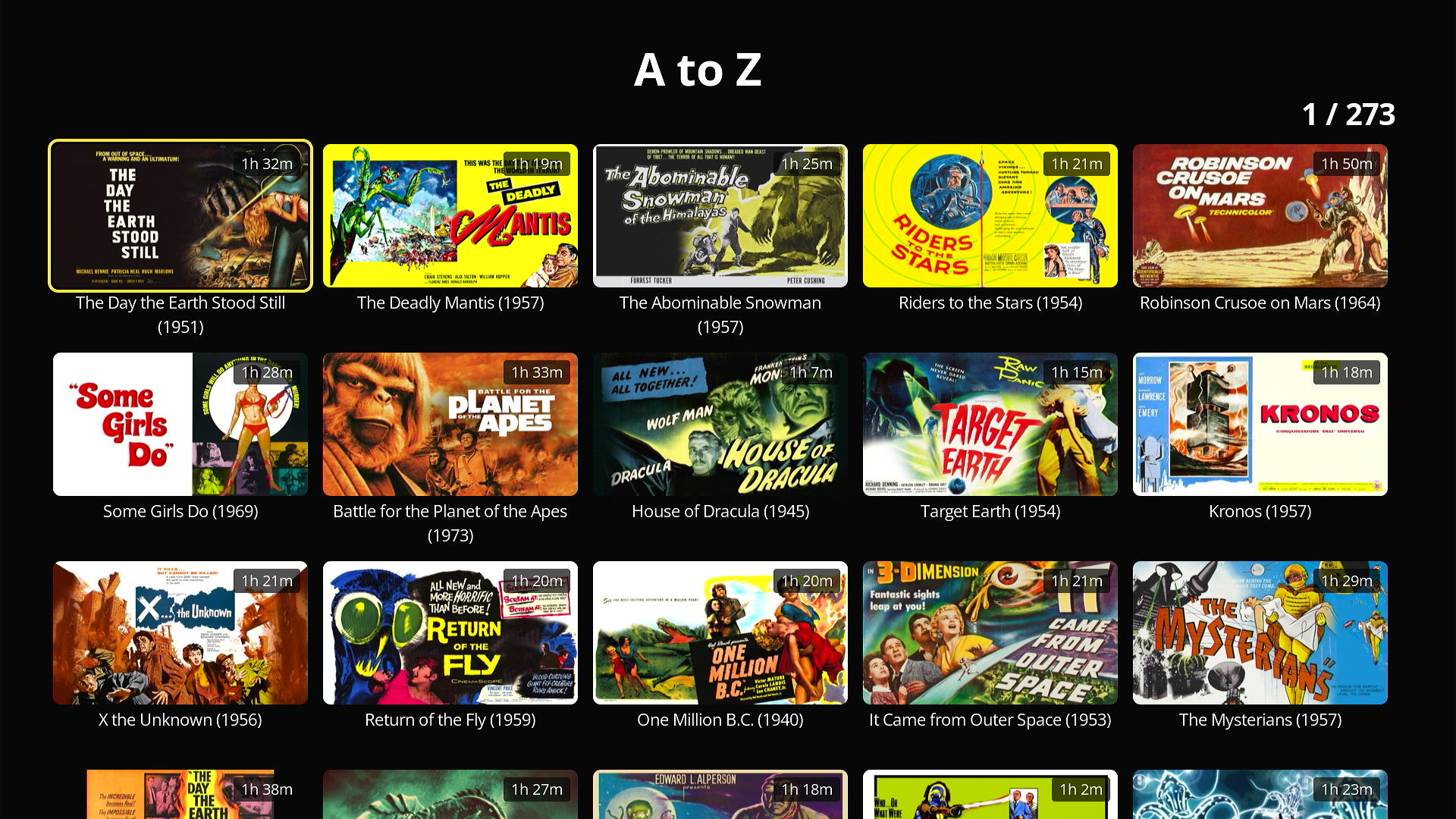 Classic Sci-fi Movie Channel