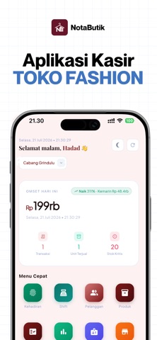 NotaButik iPhone screenshot