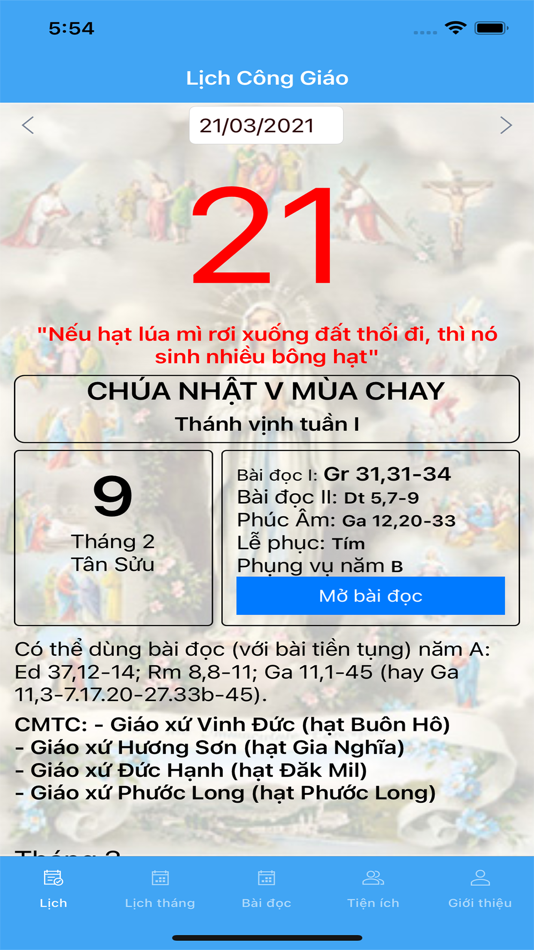 #4. Lịch Công Giáo UVC (iOS) By: Thanh Vi Banh