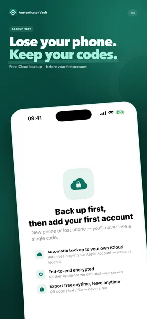 Authenticator Vault screenshot 1