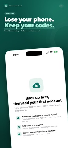 Authenticator Vault Screenshot 1 of 5