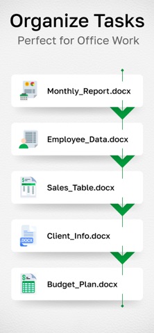 Word to Excel Converter iPhone screenshot