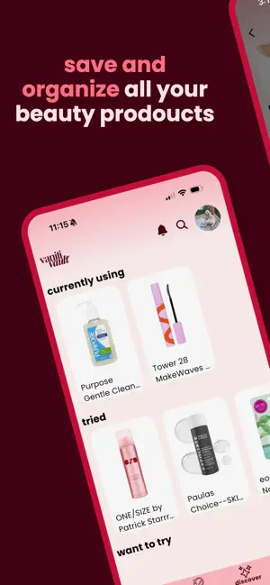 vaniti vault - beauty tracker screenshot 1