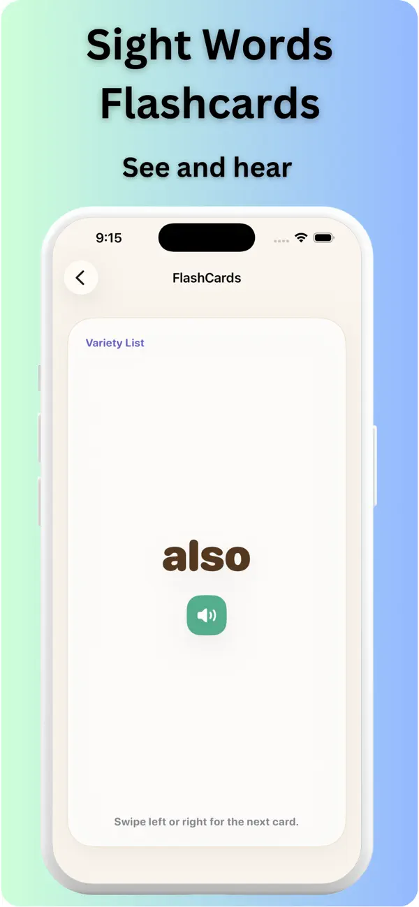 Screenshot #2 pour Sight Words Flashcards Kids