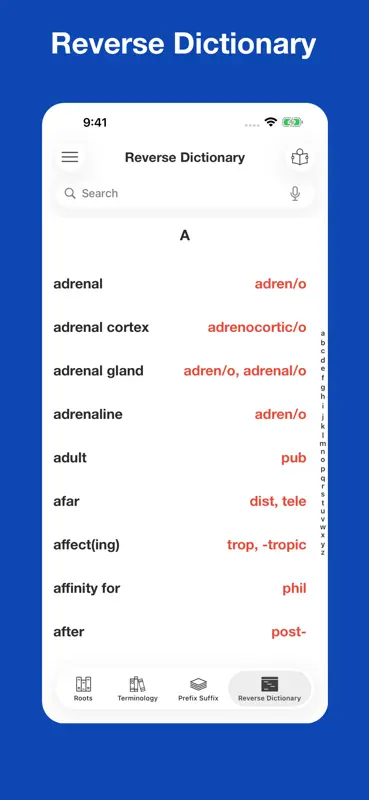 Medical Roots Dictionary screenshot 5 of 10