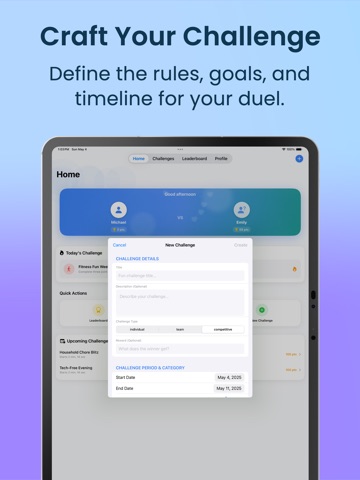 Couple Duel - Fun Task Tracker iPad screenshot
