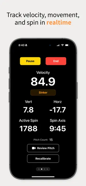 PitchLab - Baseball & Softball screenshot 1