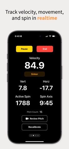 PitchLab - Baseball & Softball screenshot 1