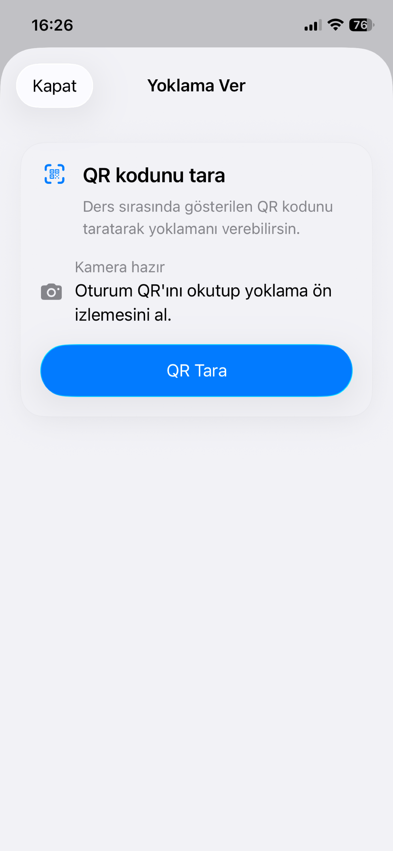 Kampüs Yoklama