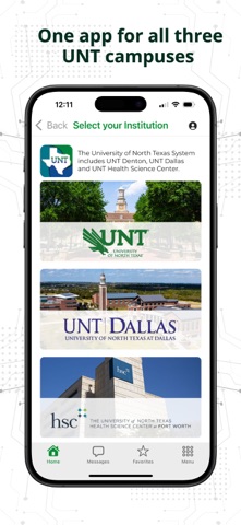 UNT Go screenshot