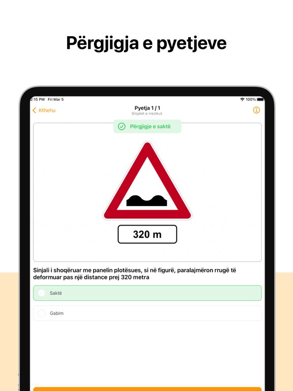 Screenshot #6 pour Autoshkolla Shqipëri - Testet