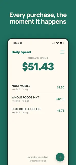 Daily Spend Widget screenshot 2