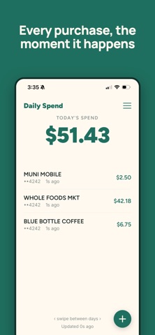 Daily Spend Widget screenshot 2