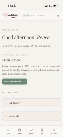 Food Allergy Ally screenshot