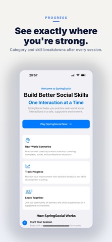 SpringSocial: Social Skills screenshot