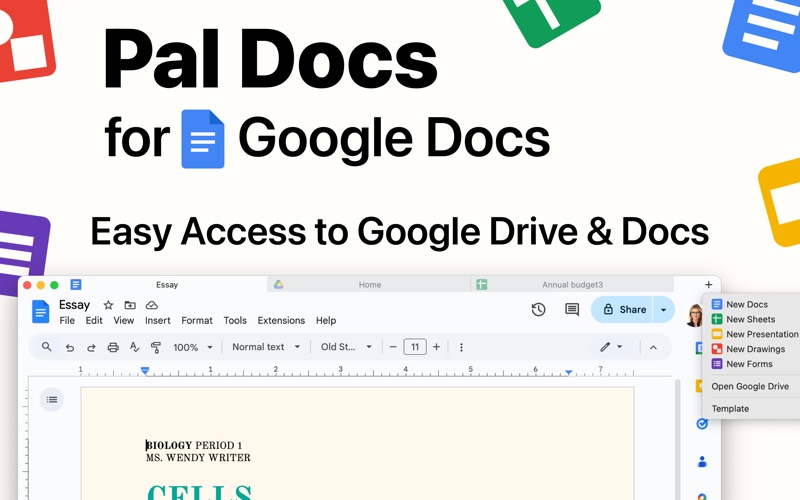 Screenshot #1 pour Pal Docs for Google Docs