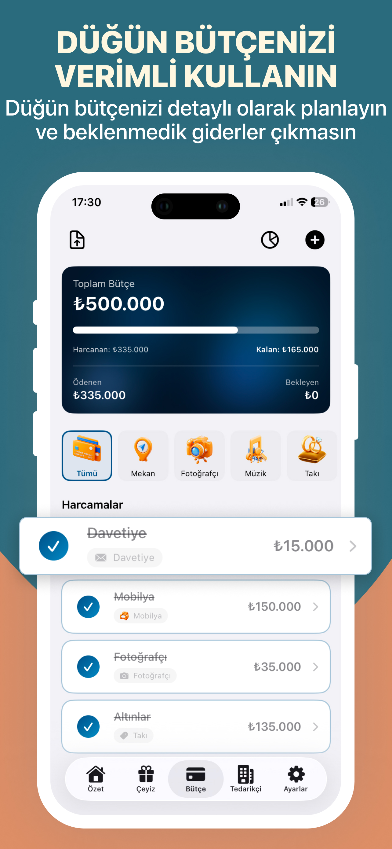Evlen.co: Düğün Planlama screenshot 5