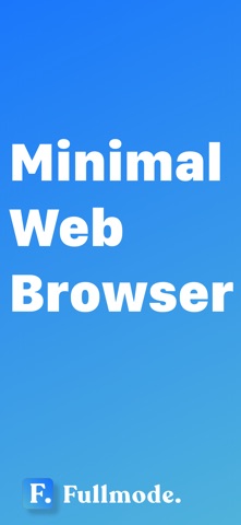 Fullmode: Minimal Browser iPhone screenshot