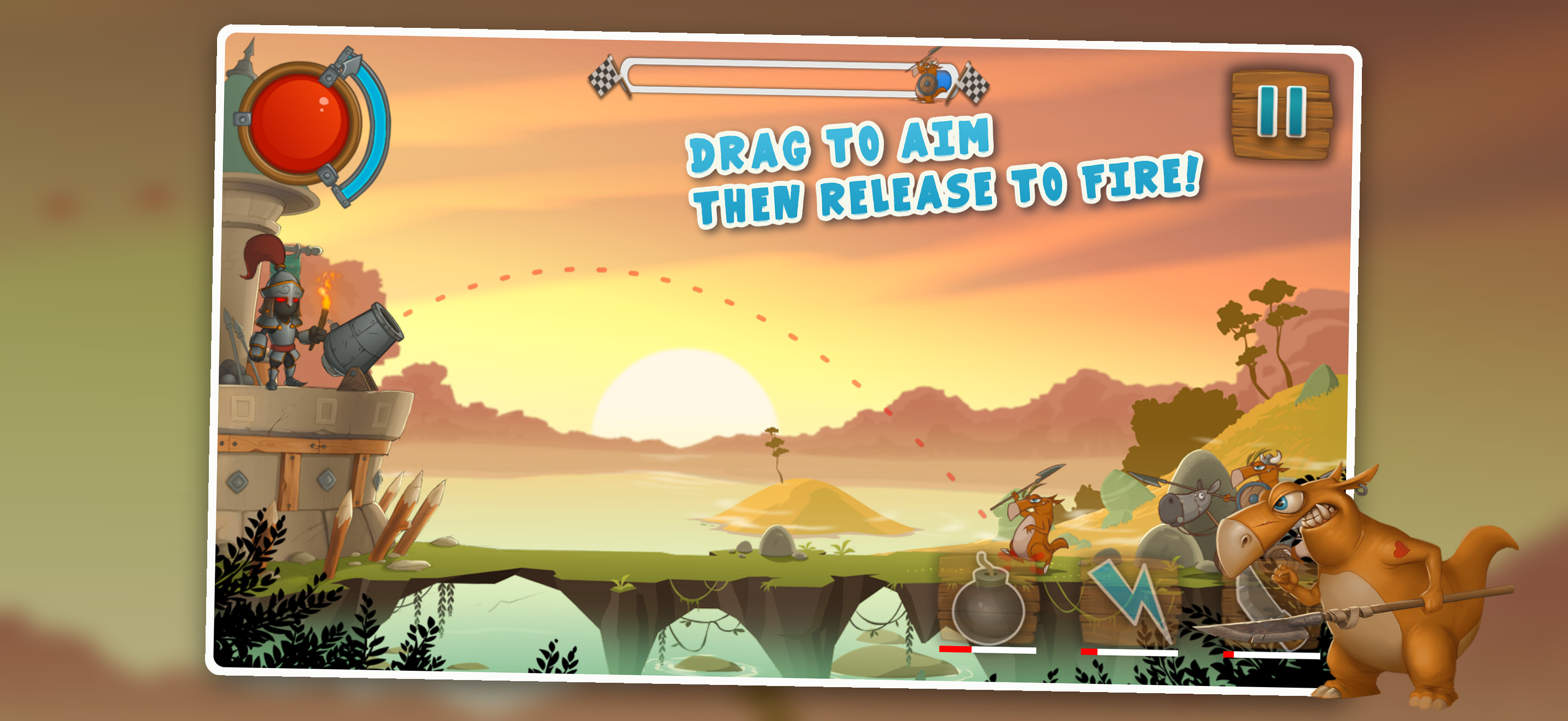 Flingdom: Knight Tower Defense screenshot 3