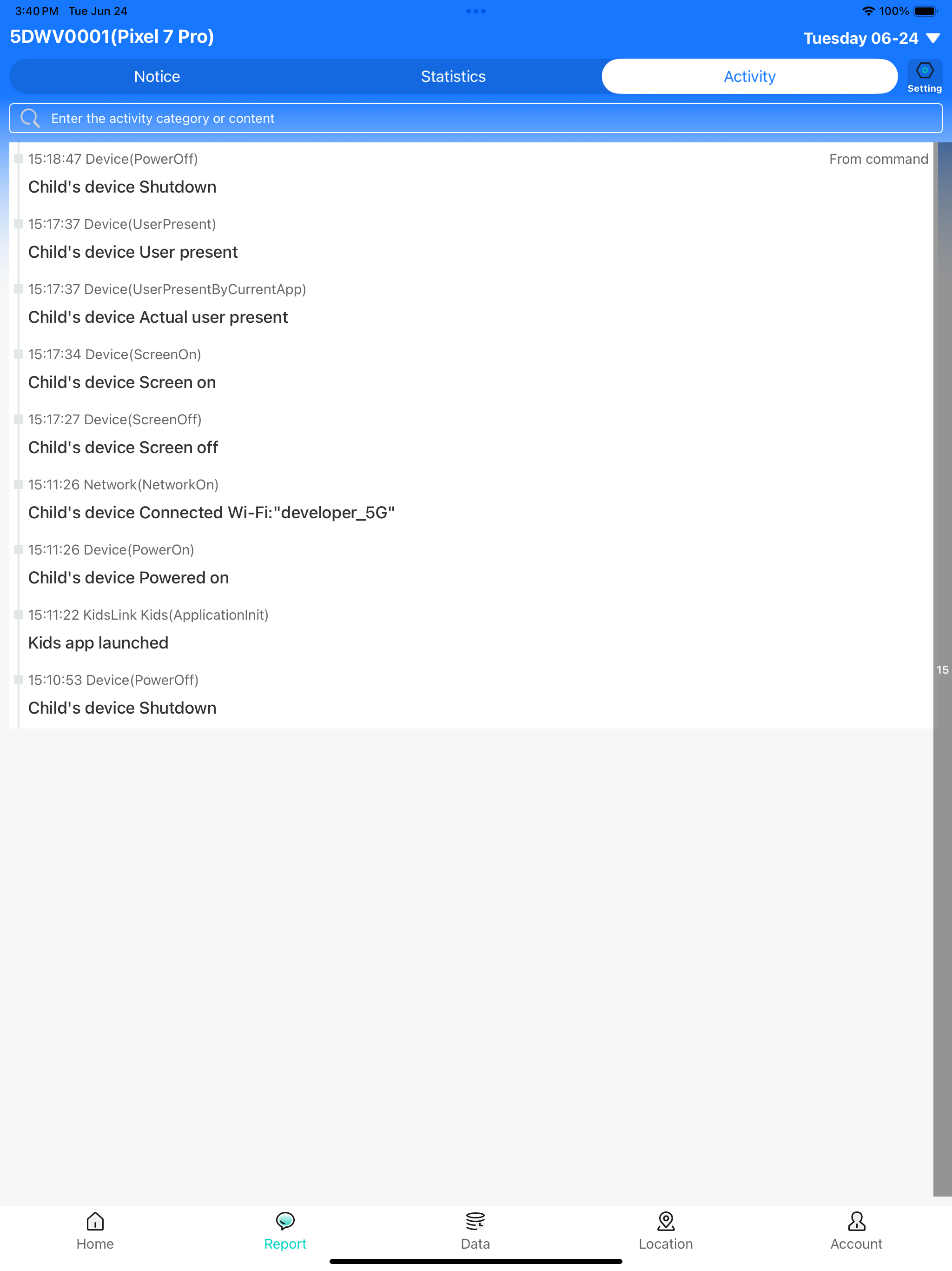 Parental Control App- KidsLink