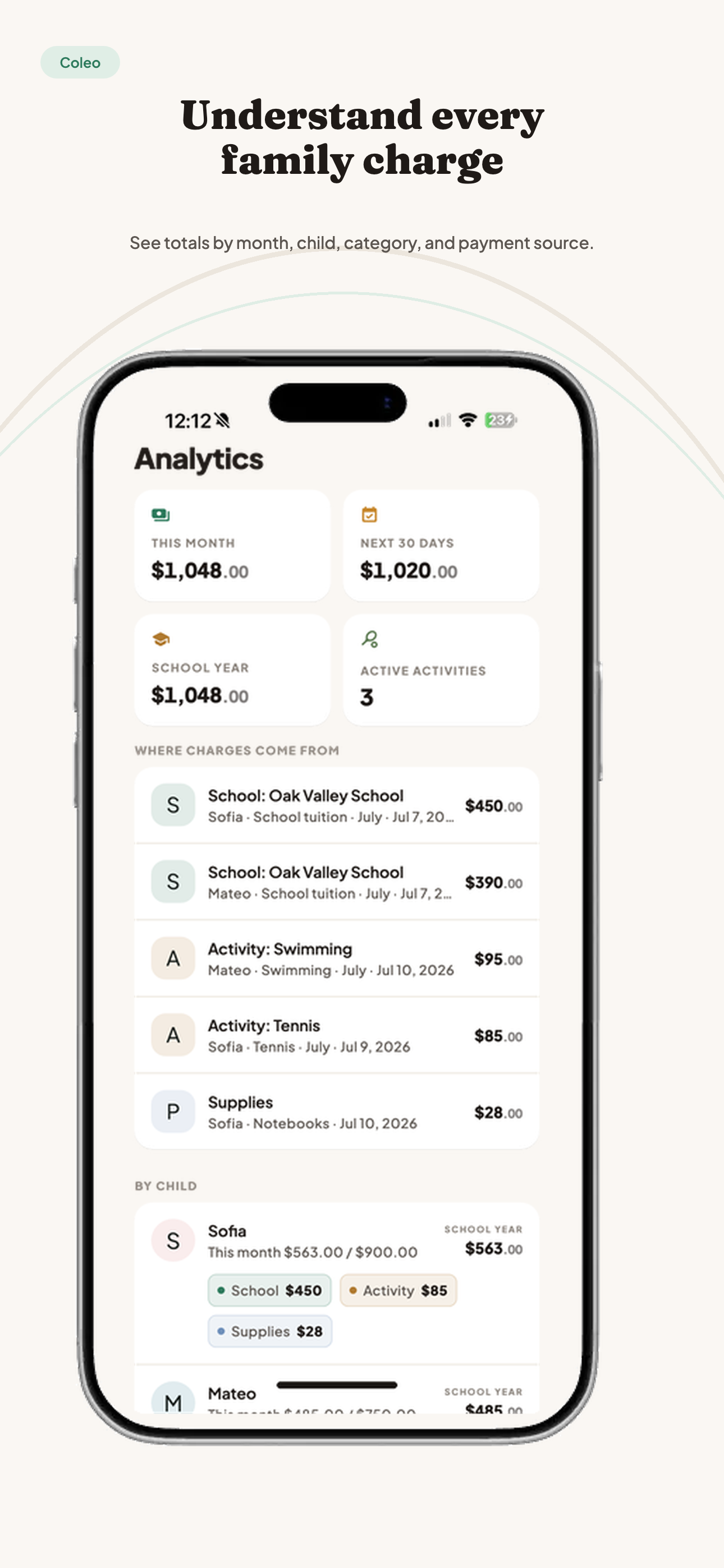 Coleo: Kids Expense Tracker screenshot 2
