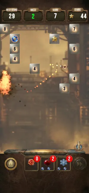 Brick Breaker: Steampunk Blast screenshot 2