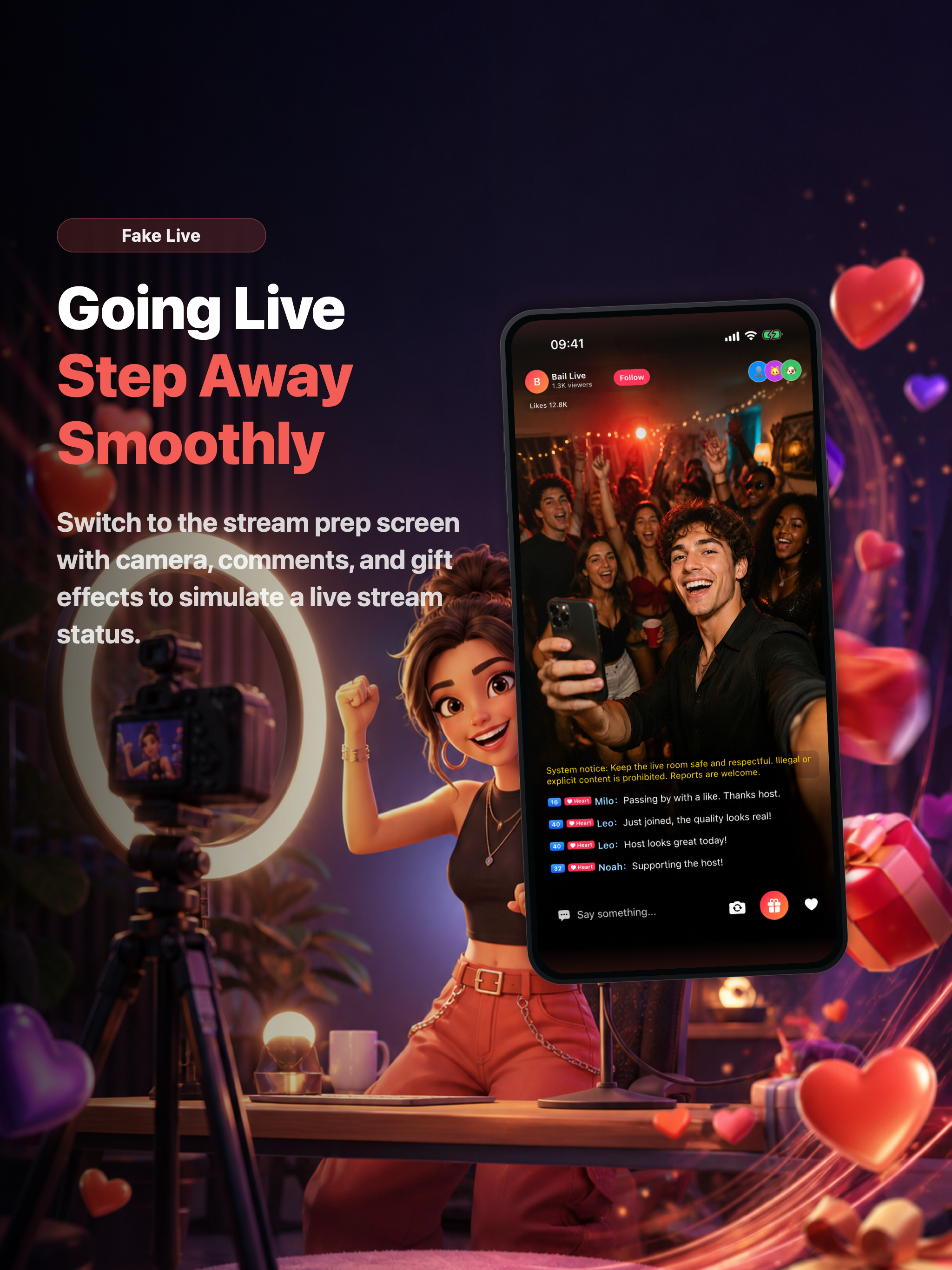 Bail: Fake Live, Call & Text screenshot 9