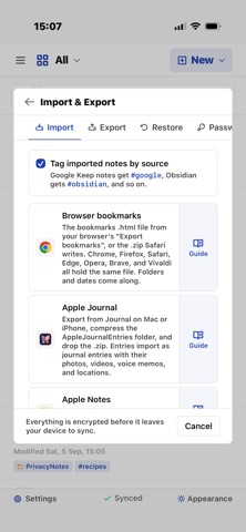 PrivacyNotes - Zero Knowledge Screenshot 7 of 7