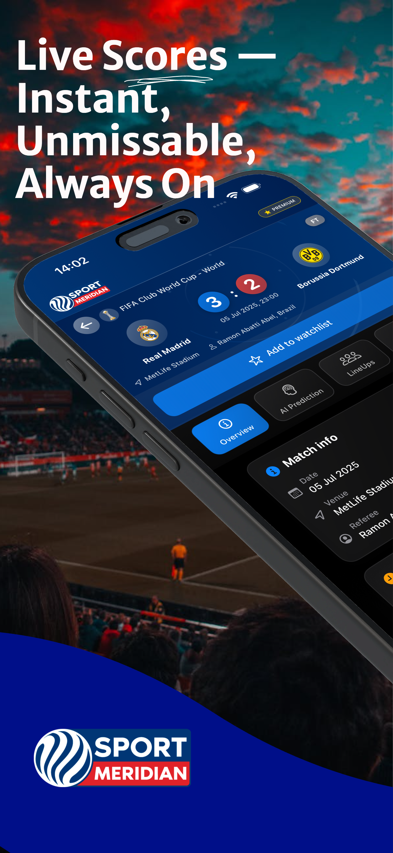 SportMeridian: Live scores