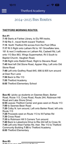 Thetford Academy iPhone screenshot