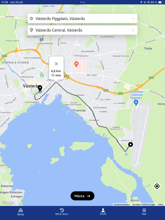 Screenshot #4 pour Taxi Västerås