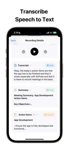 Speakwise - AI Note Taker Screenshot 2 of 8
