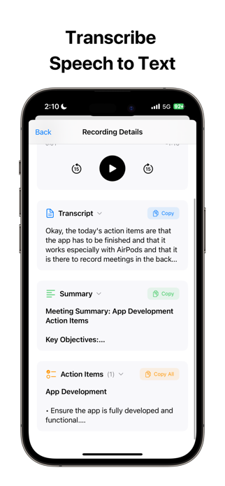 Speakwise - AI Note Taker Screenshot 2 of 8