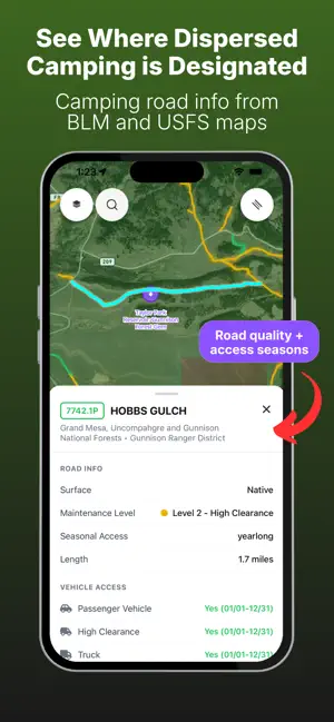 Dispersed - Free Camping screenshot 3