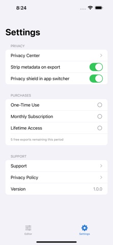 App screenshot
