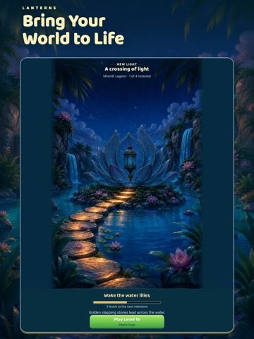 Lanterns: Light Up Puzzle iPad screenshot