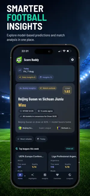 Score Buddy: Football Stats screenshot 1