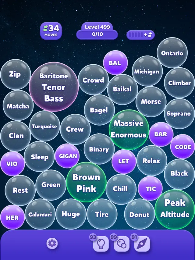 Merge Bubbles - Word Game screenshot 4