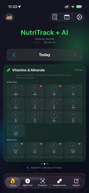 NutriTrack + AI screenshot 2