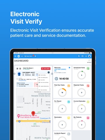 Winnolas Visit Verify iPad screenshot