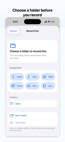 Audio Notes Organizer screenshot