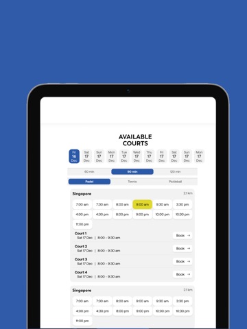 MBP Sports iPad screenshot